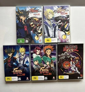 Yu-Gi-Oh! - 5d's Collections 1 2 3 4 & GX DVD SET R4 VGC Anime Manga FREE POST - Picture 1 of 2