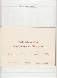 Príncipe Federico de Württemberg, autógrafo original, realeza, Alemania (L6612) - Imagen 1 de 1