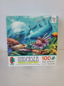 Undersea Glow 100 Piece Puzzle Ceaco Kids "Seavilians" 2011 Ages 5+ MPN 1616-3 - Picture 1 of 2