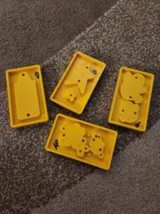 Sizzix Original Yellow Die Cuts Set Of 4. Ghosts, Stars, Splats, Crayon - Picture 1 of 6