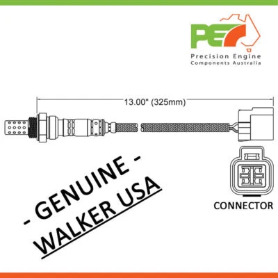 New * WALKER USA * Oxygen Sensor O2 For Proton GEN2 M21 Coupe Persona - Immagine 1 di 4