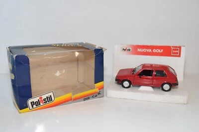 A61 1:25 POLISTIL S209 S-209 S 209 VW VOLKSWAGEN GOLF RED MIB 2 - Immagine 1 di 4
