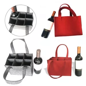 Felt Protective Handbag for Beer and Wine Safely Store Your Favorite Drinks - Picture 1 of 28