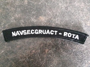 Navsecgruact Rota United States Military Navy Collectible Patch Badge - Bild 1 von 2