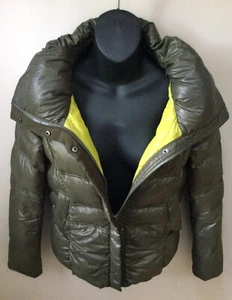 Coatology New York Pufferjacke mit hohem Hals Müdigkeit grün XS YKK Reißverschluss - Bild 1 von 8