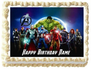 THE AVENGERS Party Edible cake topper image design - Picture 1 of 10