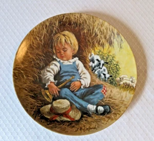 Little Boy Blue Mother Goose Series Collector Plate John McClelland 1980 Limited - Picture 1 of 4