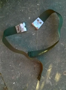BRITISH ARMY WEBBING GREEN HEAVY DUTY STRAPS. HAKENENDE - Bild 1 von 3