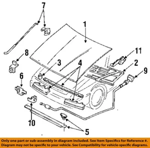FORD OEM 91-96 Escort,Tracer Hood Hood Components-Hinge F1CZ16797A - Picture 1 of 1