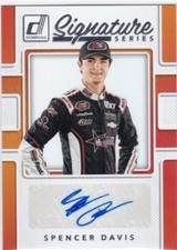 2018 Panini Donruss NASCAR Signature Series Spencer Davis #SS-SD Rookie Auto RC