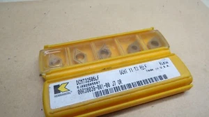 10 Stück KENNAMETAL DCMT 32505 LF DCMT 11T302LF Wendeschneidplatten #BG12-19# - Picture 1 of 2