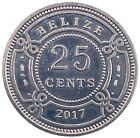 World Coin: 2017 Belize - 25 Cents - Circulated (SKU 261)