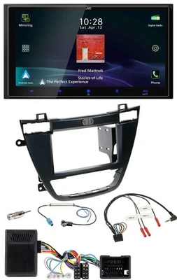 JVC USB Bluetooth 2DIN DAB Lenkrad Autoradio für Opel Insignia ab 08 schwarz - Bild 1 von 4