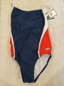 SPEEDO Badeanzug rot/weiß/blau ProLT Einteiler Gr. 26 - Neu mit Etikett - Bild 1 von 6