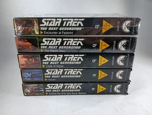 Star Trek: The Next Generation - Episodes 1,2,3,4,5,6 (5 VHS tapes) 1-6 - Picture 1 of 4