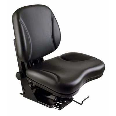 S8302162 Sears Low Back Seat, Black Vinyl w/ Mechanical Suspension Fits Ford - Image 1 of 4