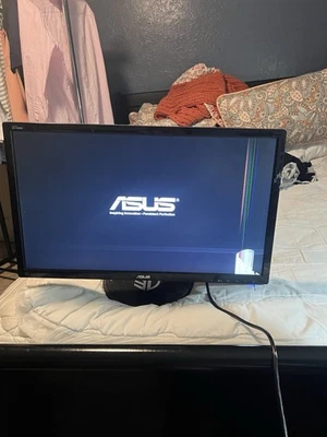 ASUS VG248QE 3D 24" Full HD 1920x1080 144Hz 1ms Gaming Monitor AS IS - Image 1 of 4