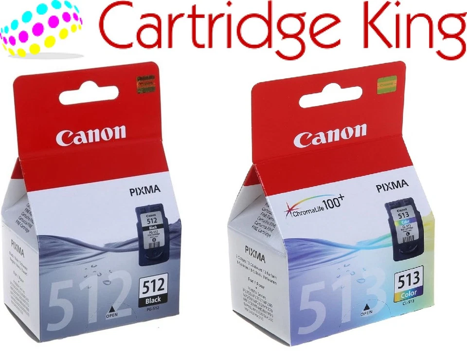 Canon Original PG-512 CL-513 Bundle for PIXMA MP490 - Image 1 of 1
