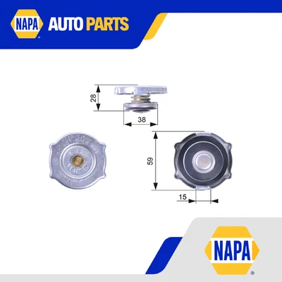 Radiator Cap RC135 Gates 3781830 4677493AA 52079880AA J5358177 J5900584 Quality - Image 1 of 4