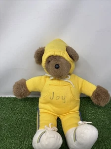 Vintage 1979 14” Albert The Running Bear Plush Teddy Bear Yellow Track Suit - Picture 1 of 17