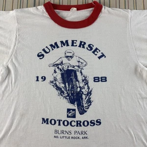 Vintage Summerset Motocross Shirt Herren Small Ringer Sprite Racing 80er 1988 - Bild 1 von 10