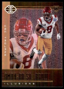 2021 Panini Chronicles Draft Picks Illusions Base Amon-Ra St. Brown RC USC - Picture 1 of 2