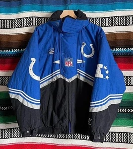 Vintage Indianapolis Colts NFL 90s Pro Line Puffer Jacket M/L RARE - Picture 1 of 6