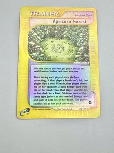 Pokemon TCG Apricorn Forest 118/147 Aquapolis Reverse Holo Trainer LP - Picture 1 of 6