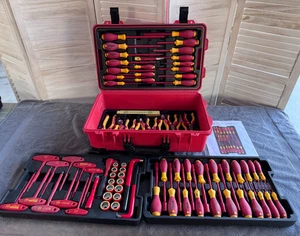 WIHA 32800 80 Piezas Maestro Electricistas Juego de Herramientas Aisladas en Estuche Rígido Rodante - Imagen 1 de 21