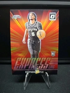 Stephon Castle 2024-25 Panini Donruss Optic  Express Lane Silver Prizm #1 Spurs - Picture 1 of 2