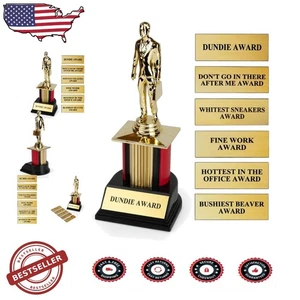 Trofeo Réplica Oficial The Office con 6 Placas de Título Personalizadas - 8 Pulgadas de Alto - Imagen 1 de 9