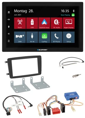 Blaupunkt Lenkrad Bluetooth DAB 2DIN USB Autoradio für Mercedes CLK A209 2003-20 - Bild 1 von 4