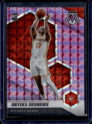 2020-21 Mosaic Onyeka Okongwu RC Purple Rookie #10/49 Hawks - Image 1 of 2
