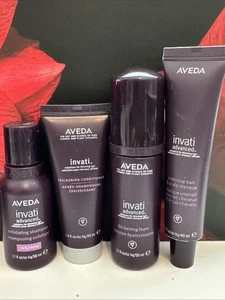 AVEDA 4 travel size Invati Advanced SET shampoo conditioner treatment RICH foam - Picture 1 of 1