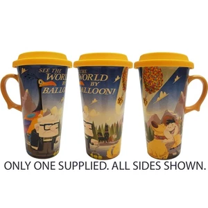 Disney Store Up Travel Mug mit Deckel Tasse Pixar Film Stonewear Ballon Carl - Bild 1 von 12