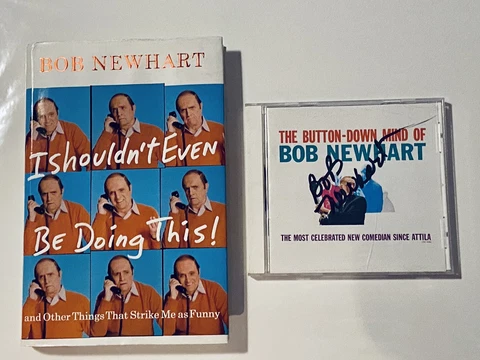 Bob Newhart Signed First Edition Book + Autographed CD More Items To Come Cover