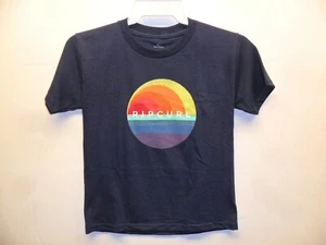 RIP CURL Boy's S/S T-Shirt GLASS OFF - Navy - Large - NWT - Picture 1 of 1