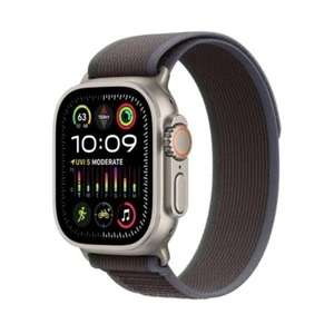 Apple Watch Ultra 49mm GPS+Cell S/M Titanium Grey Trail Loop Black- Excellent - Picture 1 of 11