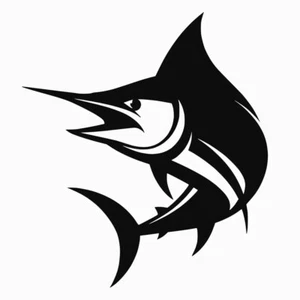 Marlin Fisch Salz Leben Logo Vinyl Aufkleber für Laptop Fenster Wand Auto Boot Werkzeugkiste - Bild 1 von 1