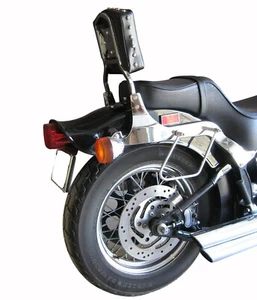 Studded Detachable Sissy Bar/Backrest for Harley Softail w/ 200mm Rear Tire - Picture 1 of 10