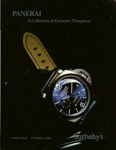 RARE - SOTHEBY’S HK PANERAI Collection Wristwatch Watch Auction Catalog 2006 - Picture 1 of 1