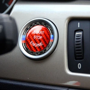 Para BMW E90 E92 E93 X5 X6 Interruptor de motor Botón de parada de arranque Tapa Tapa Borde - Imagen 1 de 6
