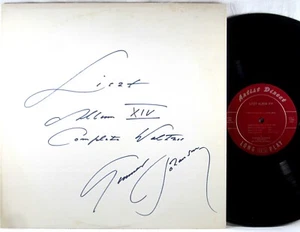 ARTIST DIRECT Liszt GUNNAR JOHANSEN Piano Works XIV (14) Autographed USRM-3088 - Imagen 1 de 5