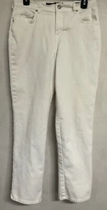 Pantalone jeans bianco corto donna Gloria Vanderbilt taglia 8 - Foto 1 di 9