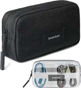 Bolsa electrónica de viaje pequeña, estuche organizador de accesorios de computadora, Mini Tech St - Imagen 1 de 12