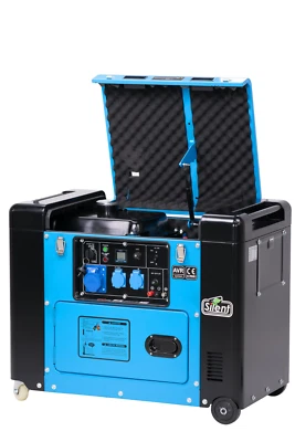 Stromerzeuger Diesel Notstromaggregat 8kVA Silent 230Volt 6500W AVR EStart 02848 - Bild 1 von 4