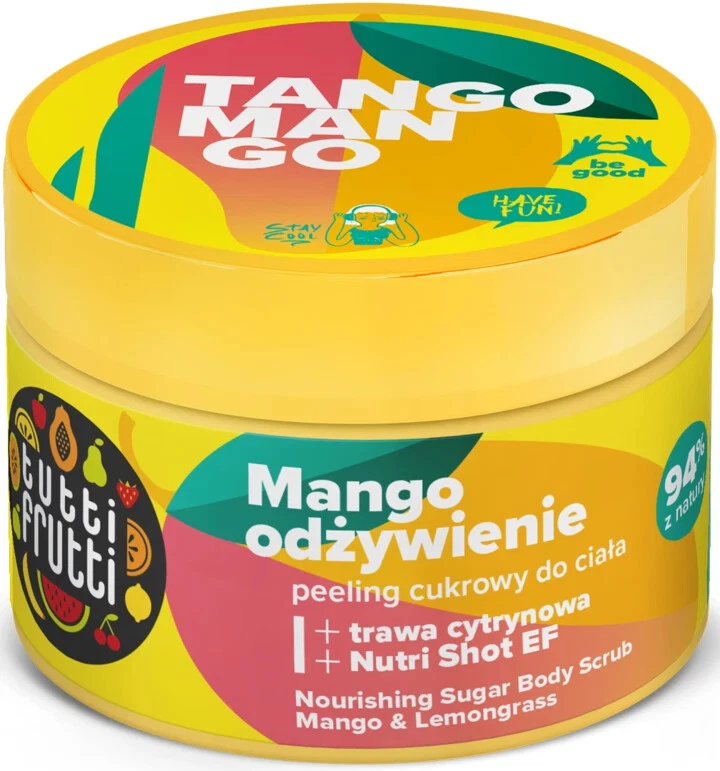 Tutti Frutti Nourishing Sugar Body Scrub Mango & Lemongrass 300g - Image 1 of 1