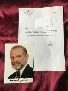 Autogramm BRONISLAW GEREMEK (†2008)-Ex-Außenminister POLEN-Foto+Brief-handsigned - Picture 1 of 4