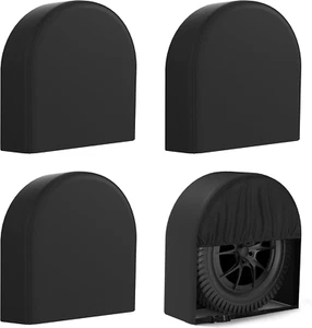 RV Tire Covers Set of 4 with Waterproof Coating and Heavy Duty 600D Oxford, Wind - Picture 1 of 8