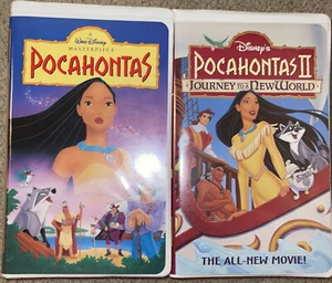 Walt Disney's Pocahontas 1 and Pocahontas 2 VHS Lot - Picture 1 of 2